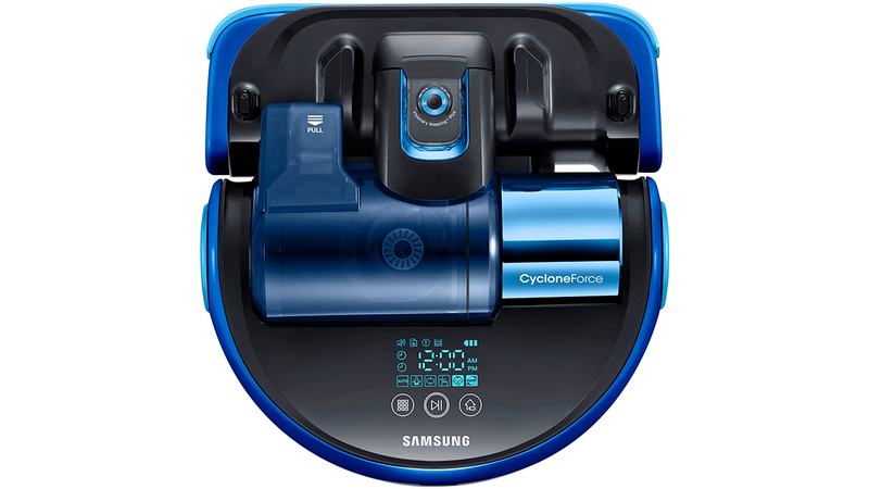 Illustration for article titled The Giant Brush on Samsung's New Robovac Cuts a Wide Swath Through Dirt